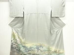 作家物　家屋風景模様一つ紋色留袖